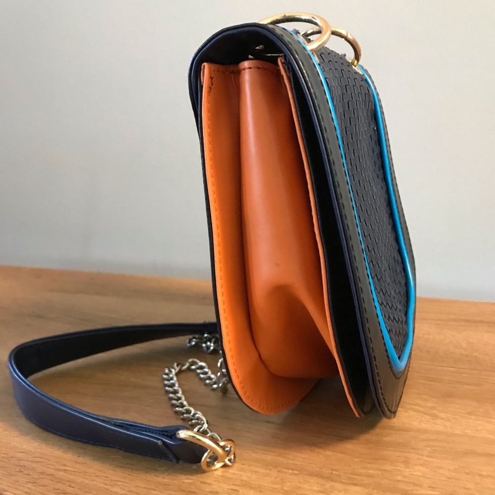 Vegan Gunas Mini Neon Crossbody Purse Handbag - Picture 5 of 6